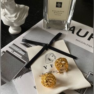 Brand new gold-plated earrings